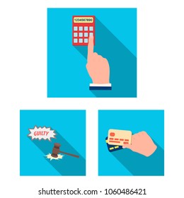 E-commerce and business flat icons in set collection for design. Buying and selling vector symbol stock web illustration.