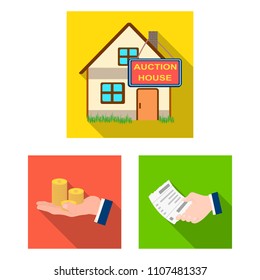 E-commerce and business flat icons in set collection for design. Buying and selling vector symbol stock web illustration.