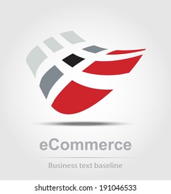Ecommerce business icon for creative design