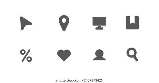 E-commerce, business, marketing, shopping Icon set