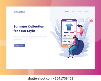 	
E-commerce buyer. Internet items. Banner between white background, between empty space. images isometric vector illustrations. Interacting people