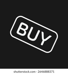 E-commerce Call-to-Action 'Buy' Button for Online Shopping, Digital Store Checkout, and In-App Purchases