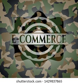 e-commerce camouflage emblem. Vector Illustration. Detailed.