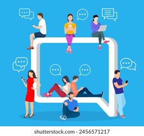 E-commerce cart concept. people using mobile gadgets such as tablet and smartphone for online purchasing and ordering goods. Online shop. Web store. Vector illustration in flat style