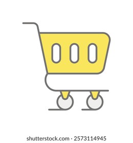 E-commerce Cart icon vector stock illustration