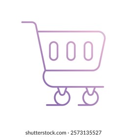 E-commerce Cart icon vector stock illustration