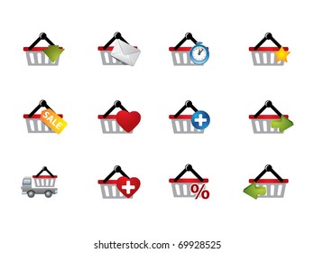 E-commerce cart icons