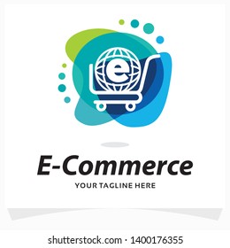 E-Commerce Cart Logo Design Template