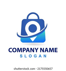 e-commerce center logo design template