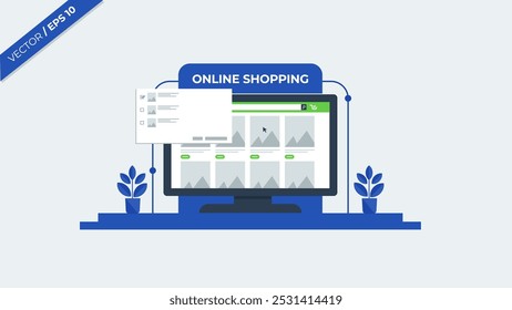 E-commerce checkout. method checkout options for online shopping