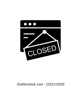 Ecommerce,  closed icon. Element of internet commerce icon. Premium quality graphic design icon. Signs and symbols collection icon for websites, web design, mobile app