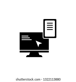 Ecommerce, computer, phone icon. Element of internet commerce icon. Premium quality graphic design icon. Signs and symbols collection icon for websites, web design, mobile app