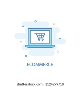 eCommerce concept trendy icon. Simple line, colored illustration. eCommerce concept symbol flat design from eCommerce  set. Can be used for UI/UX