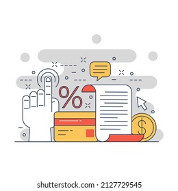 E-commerce concept website illustration design 4