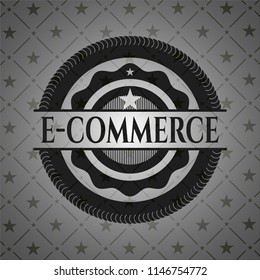 e-commerce dark icon or emblem
