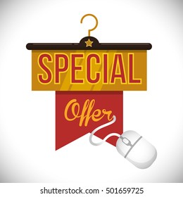 e-commerce deals sale icons vector illustration design