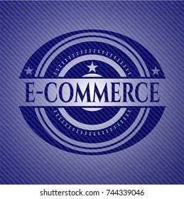 e-commerce with denim texture