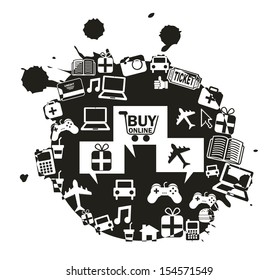ecommerce design over white background vector illustration  