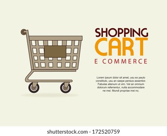ecommerce design over white  background. vector illustration
