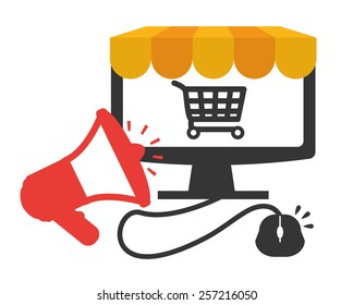 Ecommerce design, vector illustration.