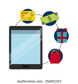 ecommerce device design, vector illustration eps10 graphic 