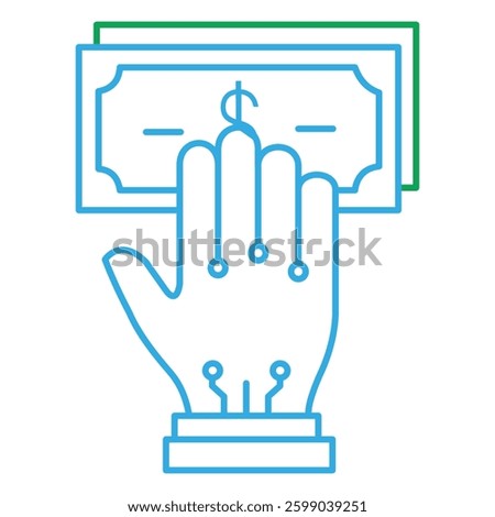 E-Commerce and Digital Ai Payment Vector Icon Design