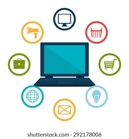 Ecommerce digital design, vector illustration eps 10.