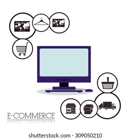 E-commerce digital design, vector illustration eps 10