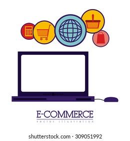 E-commerce digital design, vector illustration eps 10