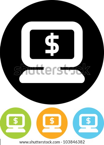 Ecommerce and Ebusiness - Vector icon isolated