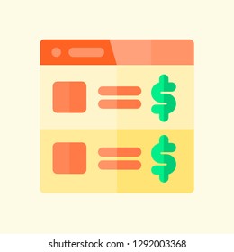 Ecommerce Element Flat Icon Vector Graphic Download Template Modern