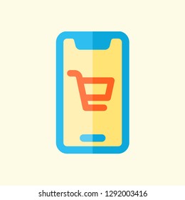 Ecommerce Element Flat Icon Vector Graphic Download Template Modern
