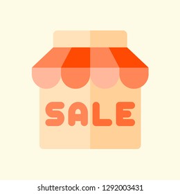 Ecommerce Element Flat Icon Vector Graphic Download Template Modern
