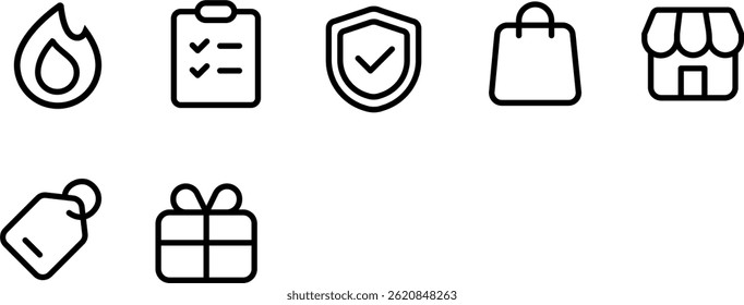 E-Commerce Essentials Icon Bundle Vector Icons