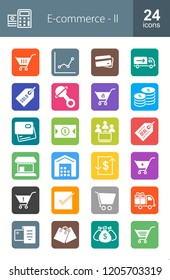 Ecommerce Filled Round Corner Icons