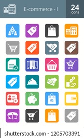 Ecommerce Filled Round Corner Icons