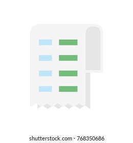 Ecommerce flat icon cash voucher