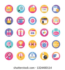 Ecommerce Flat Vector Icons  