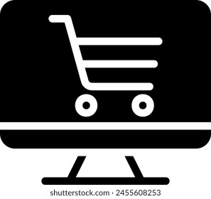 ecommerce glyph icon illustration vector