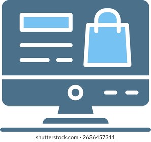 Ecommerce Glyph Two Colour Icon