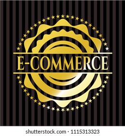 e-commerce gold badge or emblem