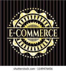 e-commerce gold badge or emblem