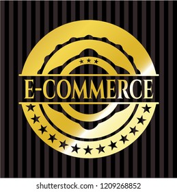 e-commerce gold badge or emblem