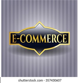 e-commerce gold emblem