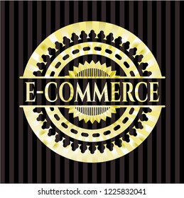 e-commerce gold emblem or badge