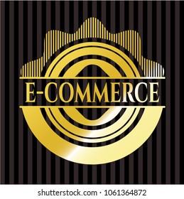 e-commerce gold shiny emblem