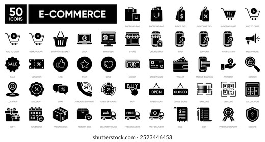 Ecommerce icon collection set..Ecommerce Vector illustration concept.