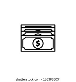 Ecommerce icon consists of money ecommerce logo. Ecommerce vector in white background. This ecommerce vector has money logos. Set of e-commerce shape illustration. E-commerce store concept.