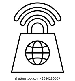 E-Commerce icon design Line style.