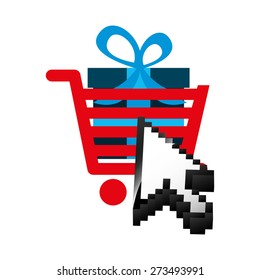 e-commerce icon design, vector illustration eps10 graphic 